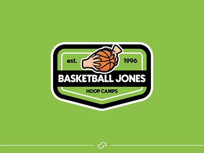Basketball Jones Badge badge design basketball branding design graphic design illustration logo