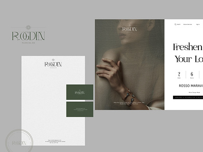 Brand and website reveal for a jewelry store. app branding design graphic design illustration landing logo ui ux vector