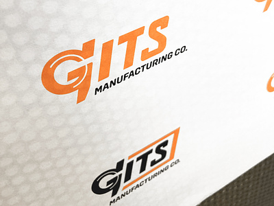 Gits unused concept airflow badge brand company design diesel gits icon identity logo logomark logotype manufacturing mark metal parts sean quinn shop stamp symbol