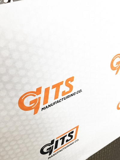 Gits unused concept airflow badge brand company design diesel gits icon identity logo logomark logotype manufacturing mark metal parts sean quinn shop stamp symbol