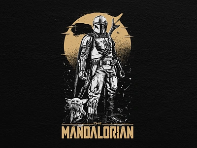 Star Wars - The Mandalorian adobe apparel clothing design graphic design illustration logo photoshop starwars vector