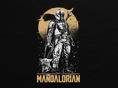 Star Wars - The Mandalorian adobe apparel clothing design graphic design illustration logo photoshop starwars vector