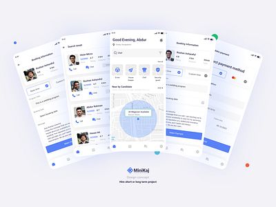 UI/Ux design: Hire short or long-term project design minimal ui ux