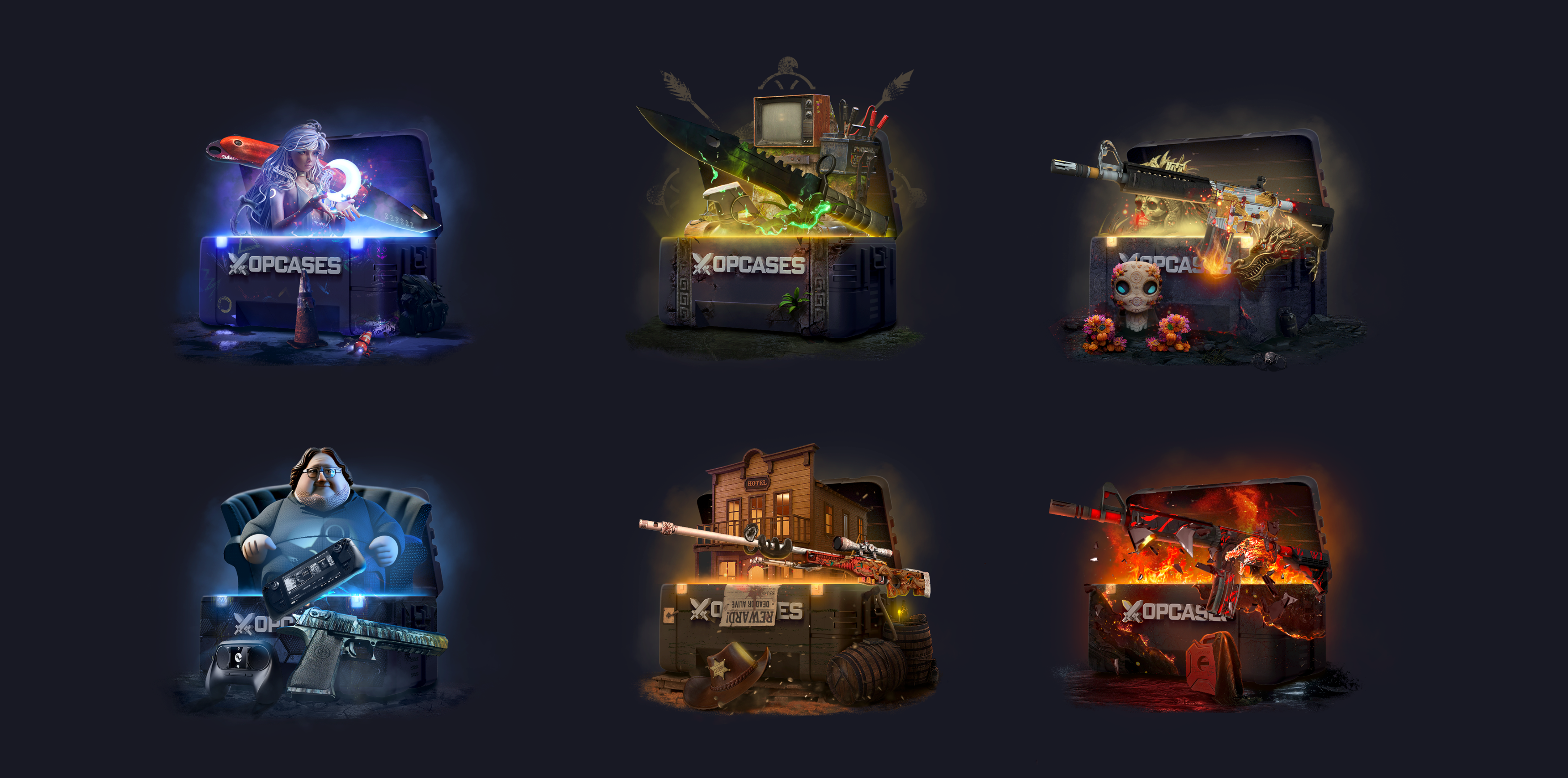 CS:GO - 3D Case Design Model 3d 3d model blender branding casino design counter strike crash csgo csgo case graphic design logo motion graphics nft nft game opcases open case opening skinbox ui