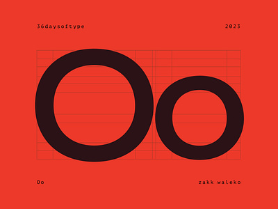 36 days of type: Oo 36daysoftype bold font glyph graphic design letter o modern sans serif type typography