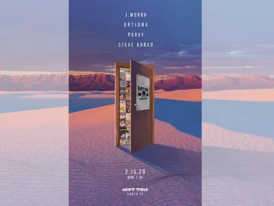 Festival Concert Poster Design art direction desert design ethereal event marketing event poster festival design graphic design music festival poster design