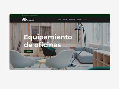 Web design - Modelo Equipamientos corporate web e commerce furniture store products web web catalog web design