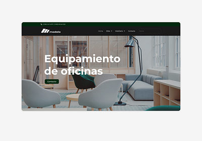 Web design - Modelo Equipamientos corporate web e commerce furniture store products web web catalog web design