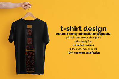 t-shirt design with typography black black tshirt branding concept creative custom design design graphic design illustration logo simple t shirt t shirt design vector