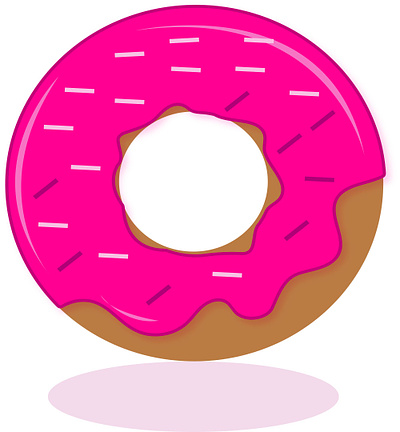 Donut dig art branding business design donut fast food graphic design illustration vector