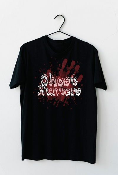 t shirt design black blood branding concept creative custom design design ghost graphic design horror illustration logo t shirt t shirt design typography vector