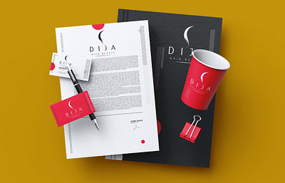Dija Hair Beauty branding design graphic design logo vector