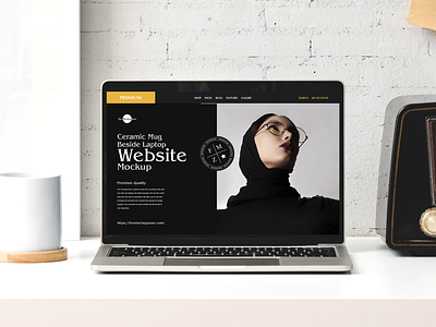 Free Laptop Website Mockup ui ux