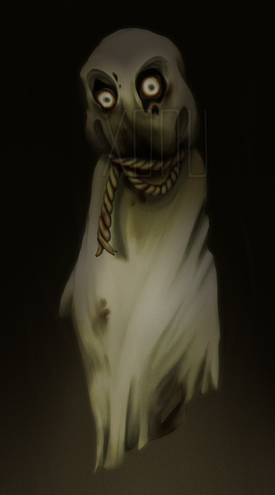 Ghost amateur art creepy digital art ghost illustration monster scary