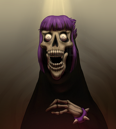 Fancy demon amateur art character design creepy digital art illustration monster scary