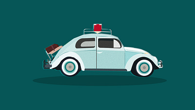 A tour car illustration 3d animation branding business car company design graphic design illustration logo tour vector
