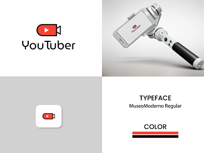 Concept : video icon + youtube (unused) branding graphic design logo design logoicon marketing monogram youtuberlogo