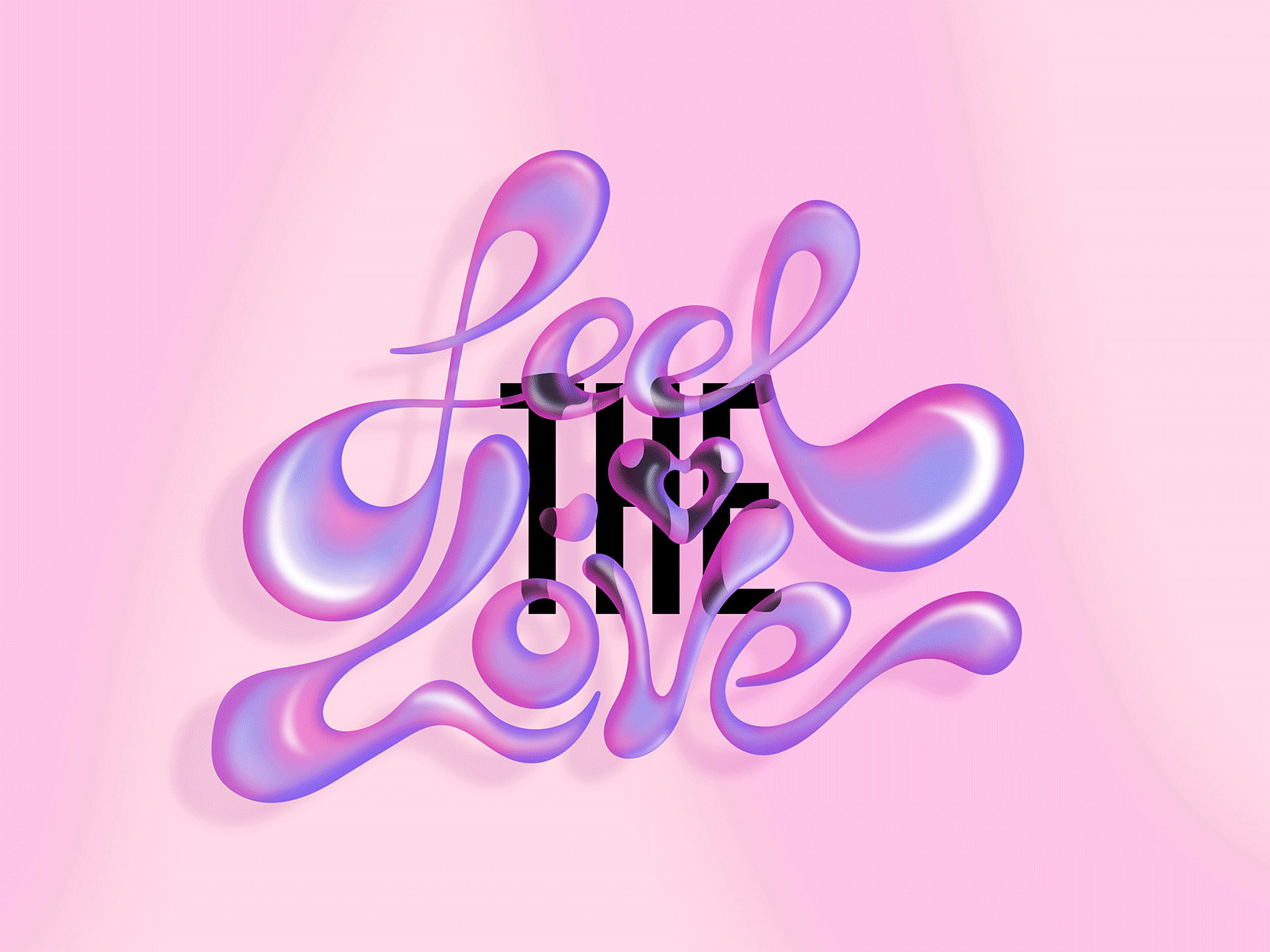 Feel the love 3d alpes maritimes bubble feel the love font french riviera graphic design hand writting high contrast house music letters logo love music events reflection typography