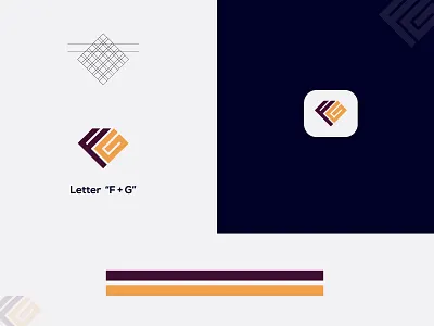 Concept : Letter "F+G" lettermark logo (unused) branding graphic design lettermarklogo logo design marketing monogram