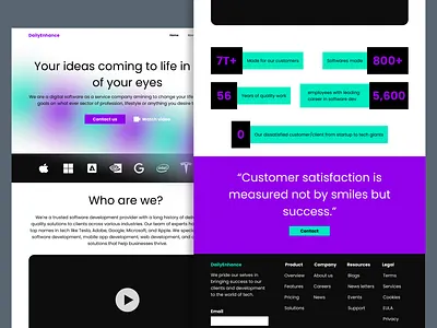 Software Dev Landing Page branding color design desktop design gradient mesh gradient minimal minimalist web design ui ui design uiux design ux design web design web inspiration
