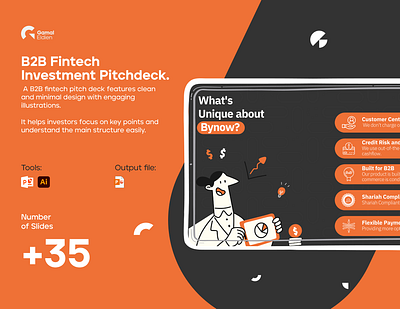 B2B Fintech Investment Pitchdeck | Finance Presentation deck pitch pitchdeck powerpoint powerpoint presentation presentation slides ui