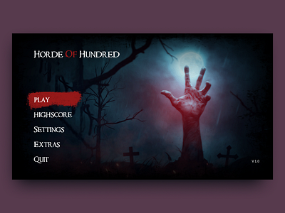 Horde of Hundred - Horror Game Concept 3d ai app art black concept dark game graphic design medival ui web3