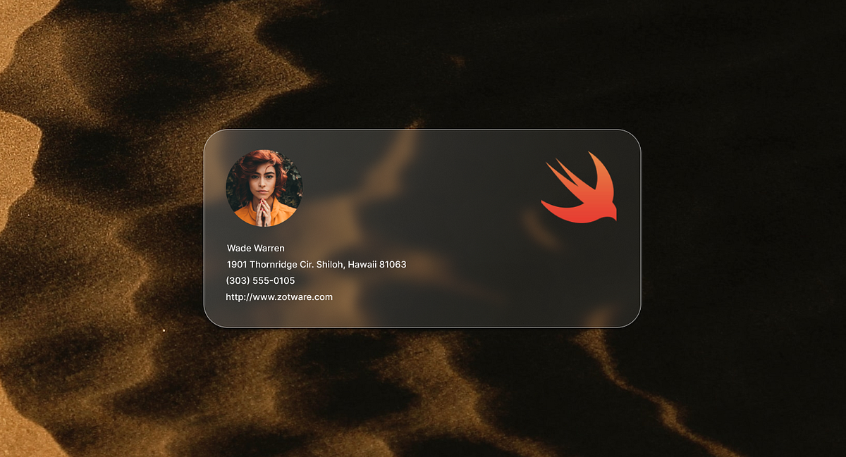 Sample Business Card Draft using Glassmorphism Design in Figma. by Avayjeet Paul on Dribbble