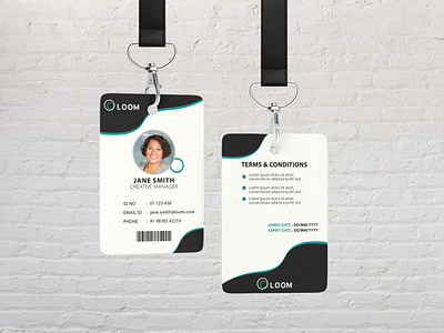 Corporate ID Card branding business business id corporate employee id id card id card design identity card illustrator modern modern id card office id card professional vector design