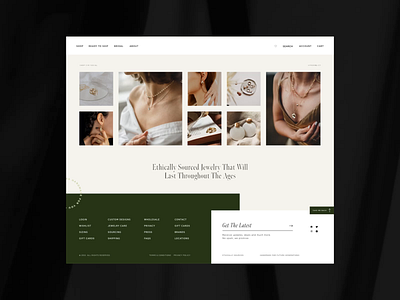 Franne + Co Footer Mockup branding design minimal mockup website design