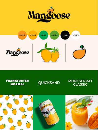 #1 - Brand Identity & Product Design - Mangoose brand identity branding canva design graphic design illustration layout logo photoshop portfolio product design