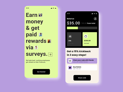 SurveyEase App Design adobe xd android android ui app design banking app design figma iphone iphone ui mobile app ui uiux web design
