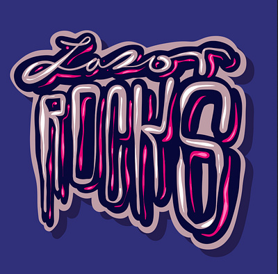 Lazor Rocks alphabet branding design graffiti graphic design illustration lazor lettering logo procreate rocks sketch sticker streetart tag typography