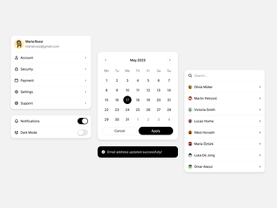 Mobile Components ios mobile product design ui