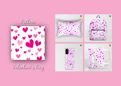 Pattern design graphic design heart illustration love pattern valentine valentines valentines day vector