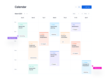 Calendar | UX Gantt chart calendar calendar page creative dashboard ui design meeting project management project manager savina designer savina valeria designer schedule teams time ui ux uxdesign web application