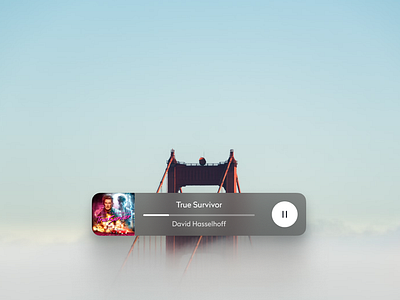 Now Playing Widget app design music player tv ui ux