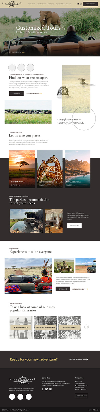 Hippo Creek Charcoal design ux