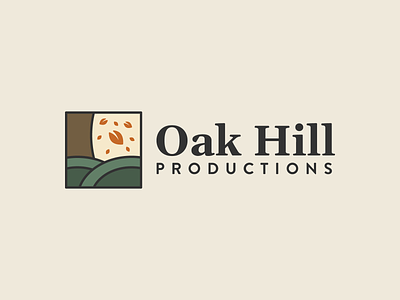 Oak Hill Productions Brand Identity brand identity branding canvas of god christian design graphic design illustration logo music oak hill oak hill productions