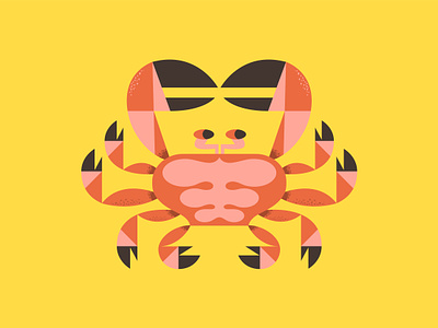 Crab design art cangrejo character design crab crabs design digital art geometric illustration vector