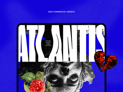 Non-commercial website about Atlantis graphic design ui web website