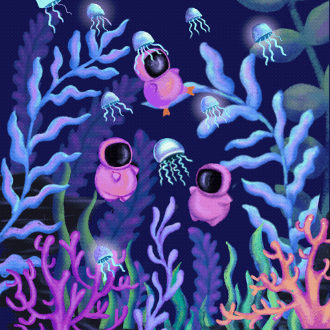 under the sea design graphic design illustration