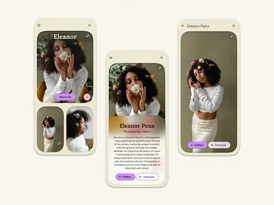 Daily UI 006 User Profile app cart challange design graphic design illustration landingpage login profile ui uichallange uidaily uidailychallange user userprofile ux web