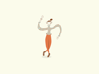 Dance when everyone is watching. celebrate character dance design fun funky illustration party vector