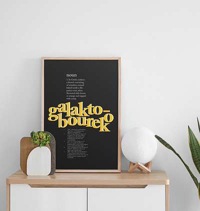 Definition Poster design graphic design typography