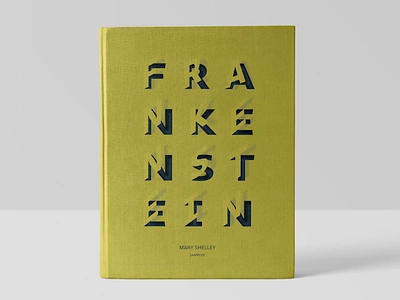 Frankenstein Book Cover book branding design graphic design typography