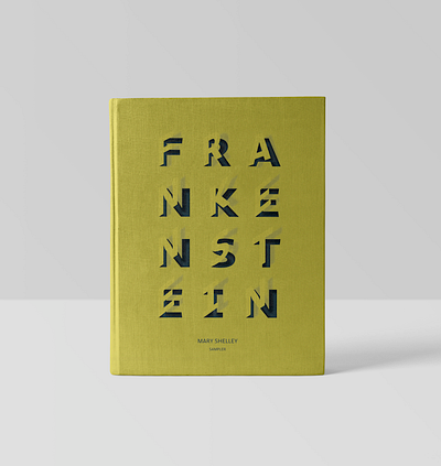 Frankenstein Book Cover book branding design graphic design typography