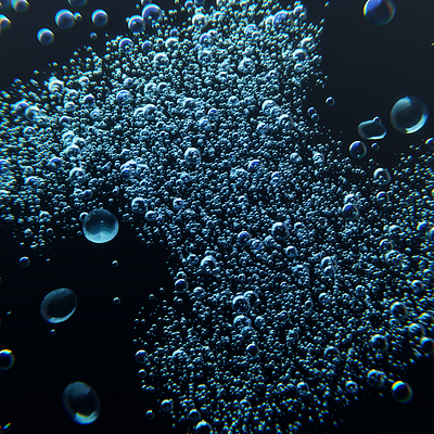 36 Days of Type: I 3d blender bubbles illustration texture typography water