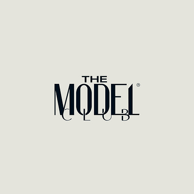 The Model Club branding dailylogo letters logo logoguy morelove sleek typography ui vogue