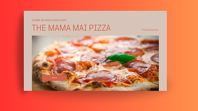 Web Designing for Mama Mai Pizza branding design logo web design