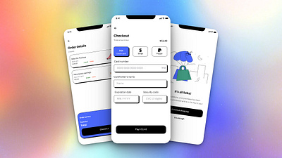 Daily Challenge - Credit card checkout app design ui